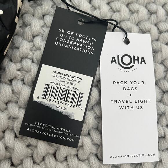 Aloha Collection• LE TOUR Rattan Cross Body Bag Purse - Picture 8 of 14